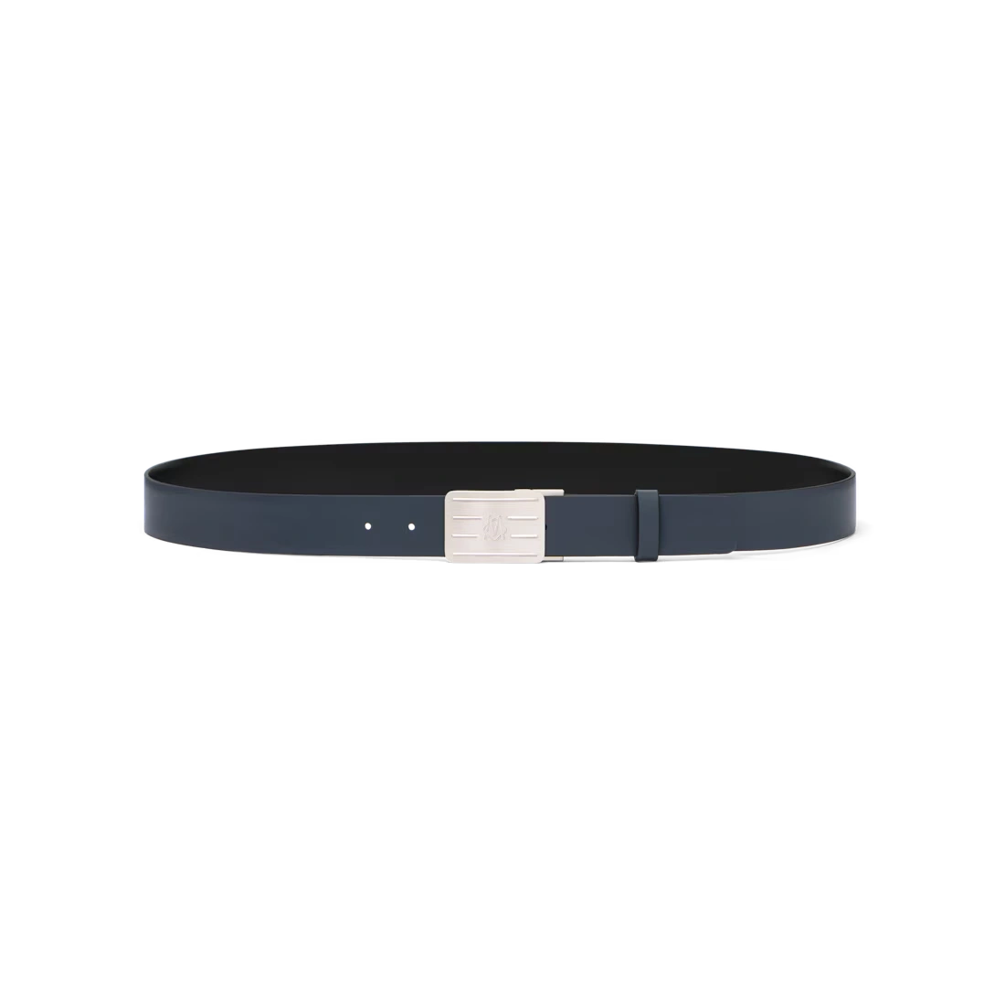 Reversible Leather Badge Belt